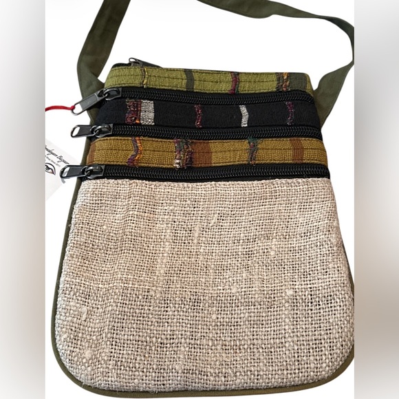 🆕 Hippie bohemian adjustable 4 compartment crossbody bag purse - Picture 2 of 4